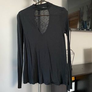 LIKE NEW deep V neck shirt